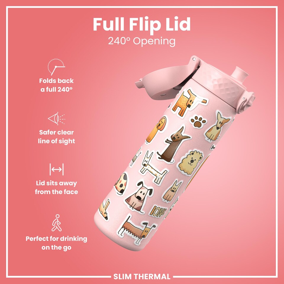 image 1 of Leak Proof Slim Water Bottle, Vacuum Insulated, 500ml (17oz)