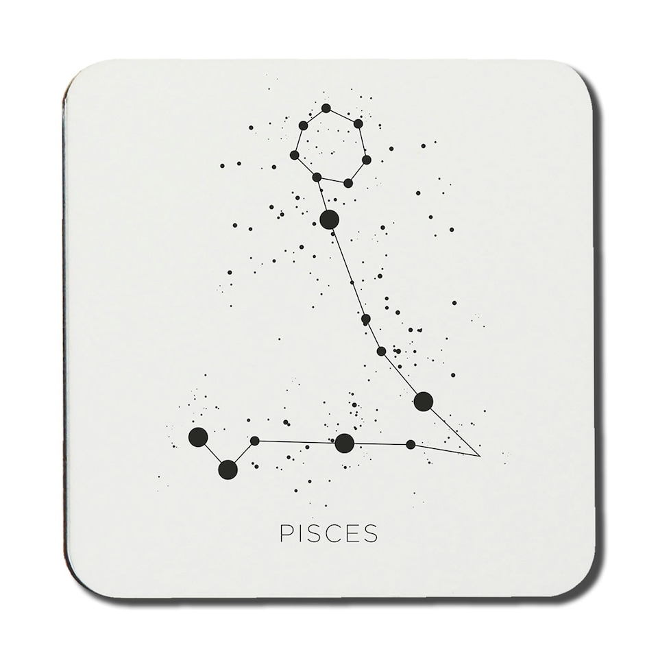 Star constellation zodiac pisces (coaster)