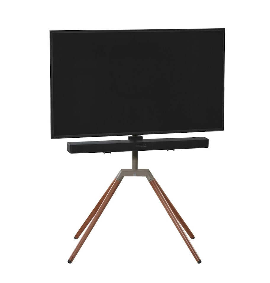 image 1 of One For All WM7475 Quadpod Universal TV Stand suitable TV's 32-70 inch - Dark