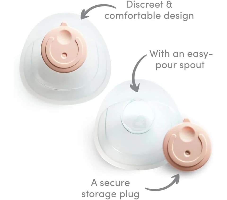 image 1 of Breast Milk Collector Silicone Nursing Pump Baby Feeding Munchkin Easy Use Ergon