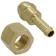 image 1 of Welding Gas Hose Connector 1/4 Hose Tail with 3/8 BSP Right Handed Thread 1pc