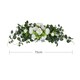 image 5 of Living and Home Artificial Peony Flower Swag Wreath