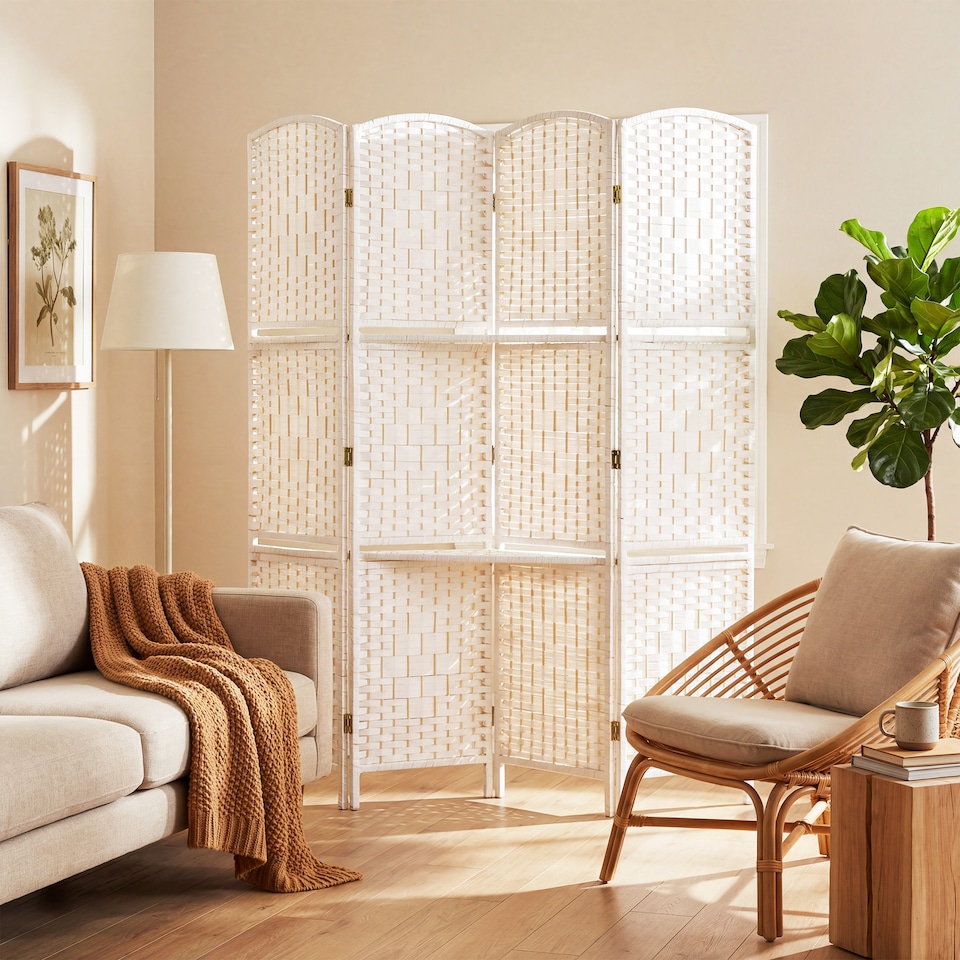 image 1 of HOMCOM Freestanding Privacy Screen, 160 x 170cm