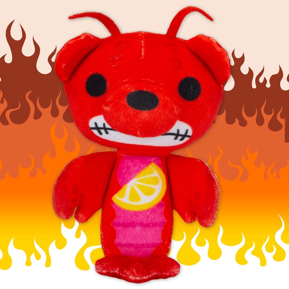 image 1 of vfm-estore Deddy Bears Hank Hotpot Soft Toy 14 x 15 x 8 cm - Red