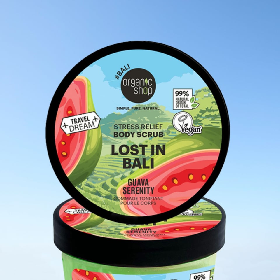 image 1 of Organic Shop Lost in Bali Stress Relief Body Scrub, 300ml