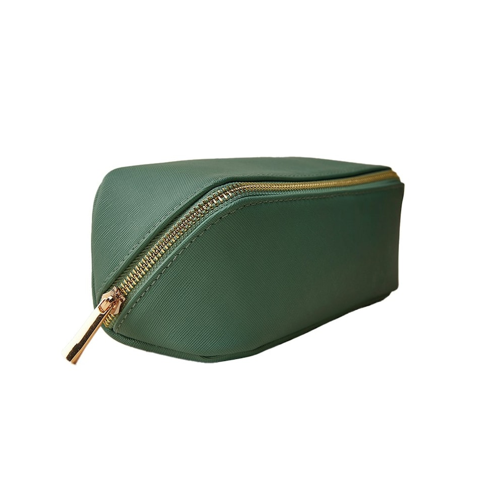 image 1 of Bagbase Mini Open Flat Cosmetic Case - Sage Green - One Size Green