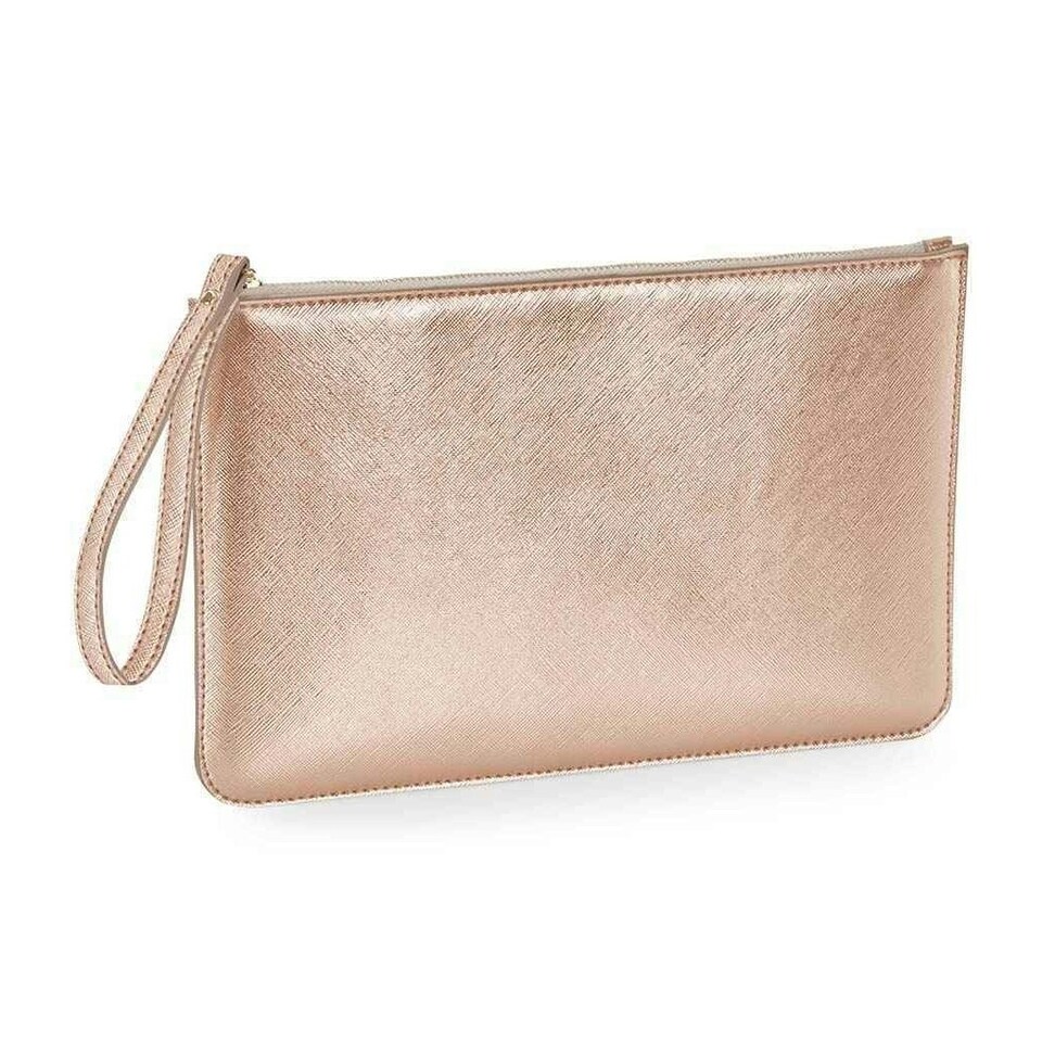 BagBase Boutique Accessory Pouch - Rose Gold - One Size Pink