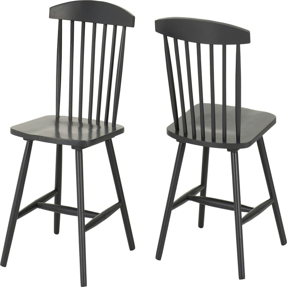 image 1 of Pair of Emery Chairs Grey | Dark Grey