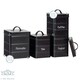 image 3 of Harbour Housewares 5 Piece Black Vintage Metal Kitchen Canisters Set Utility Storage Utility Containers Storage Box Storage Container