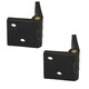 image 1 of Black Reinforced Nylon Plastic Hinge 38x67mm Italian Made Industrial Quality 2PK Black