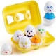 image 1 of The Magic Toy Shop Squeaky Matching Eggs Colour Shape Sorter Toy for Toddlers Babies
