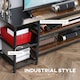 image 3 of HOMCOM TV Unit Cabinet for TVs up to 60Inches with Shelves Brown and Black