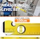 image 4 of Spirit Level, 3pcs High Accuracy Spirit Level Set Lightweight DIY Builder 400, 600, 1000mm, Aluminum Alloy Level Set