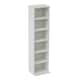 image 1 of 6 Tier White Wooden CD DVD Game Book Shelf Storage Tower Rack - Fits 102 CDs