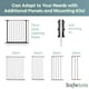 image 3 of Safetots Premium Multi Panel Room Divider, up to 259cm Wide, Grey, 70cm Tall, Multi Panel Flexible Room Barrier, Room Divider with Door for Baby Grey