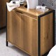 image 9 of SoBuy Slim Under Sink Bathroom Cabinet with 2 Doors & Shelf, Light Brown, 23.6x11.8x23.6 inches, 13.85 kg - BZR63-II-PF