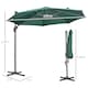 image 5 of Outsunny 3 x 3m Cantilever Parasol with Cross Base, Garden Umbrella with 360 Rotation, Crank Handle and Tilt for Outdoor, Patio, Green