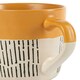 image 4 of Nicola Spring Ceramic Dipped Dash Coffee Mugs - 475ml - Mustard - Pack of 6 Yellow