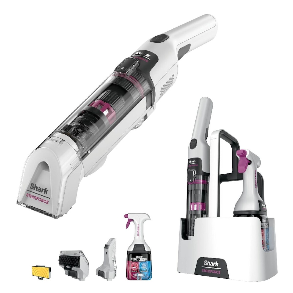 image 1 of Shark StainForce Cordless Stain Destroying Spot Cleaner White HX100UKT