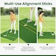 image 6 of COSTWAY 3-In-1 Premium Golf Practice Turf 27mm Golf Hitting Mat