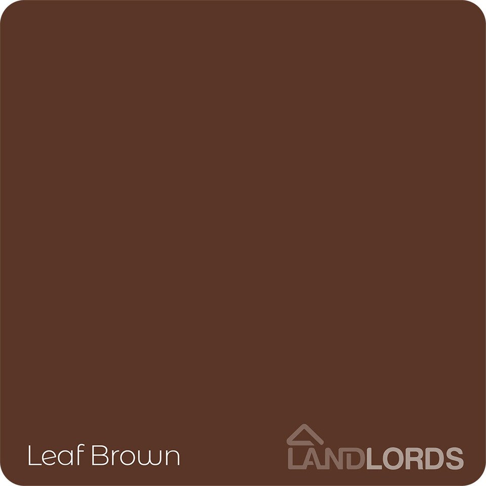 image 1 of Landlords Paint - Matt Paint - Smooth Matt Finish for Walls & Ceilings - Leaf Brown - 1L
