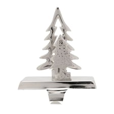 Widdop Gifts Silver Christmas Tree Stocking Hanger
