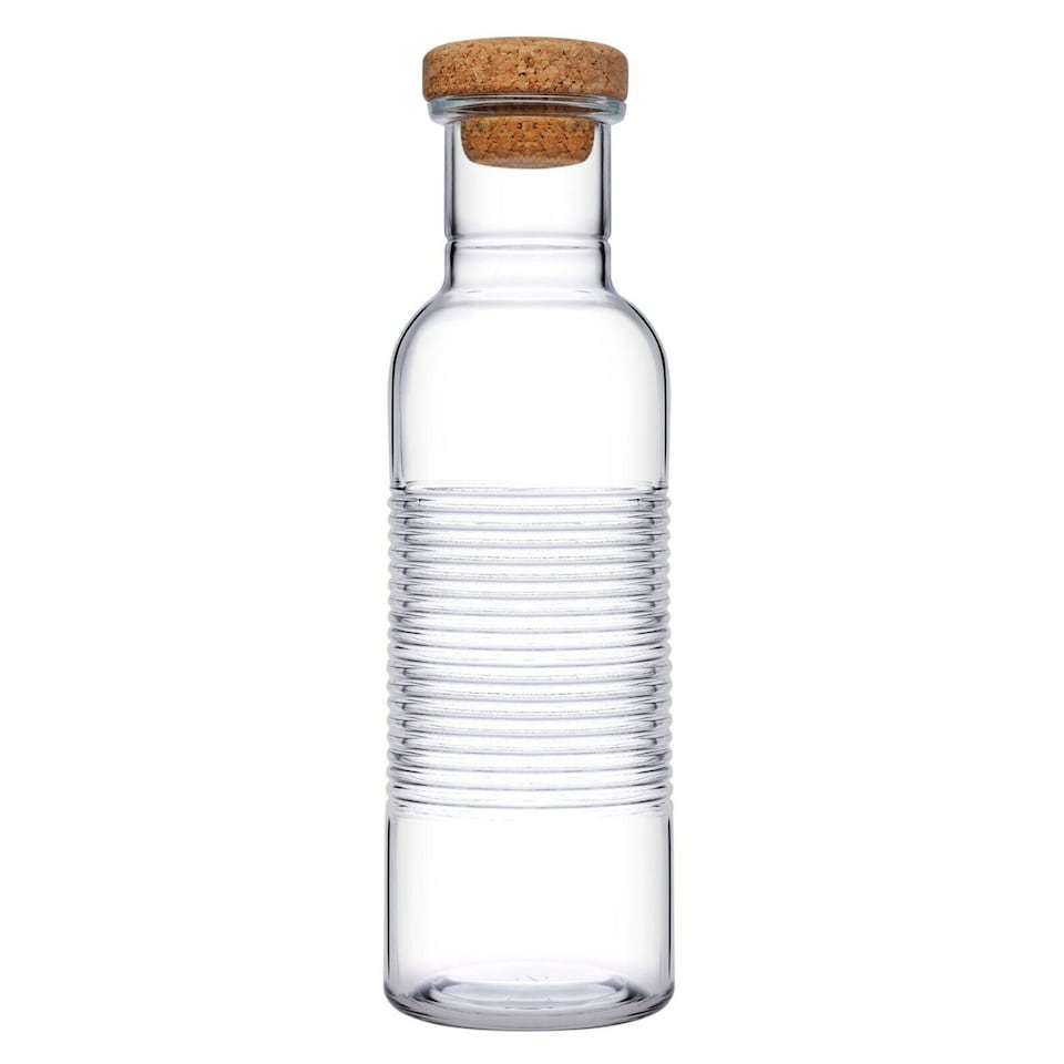 image 1 of Pasabahce Glass Storage Bottles With Cork Lid | Clear | 1