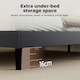 image 4 of Levede Bed Frame Double Upholstered  Foam Headboard Soft Linen Fabric Wooden | Grey | Double | Double