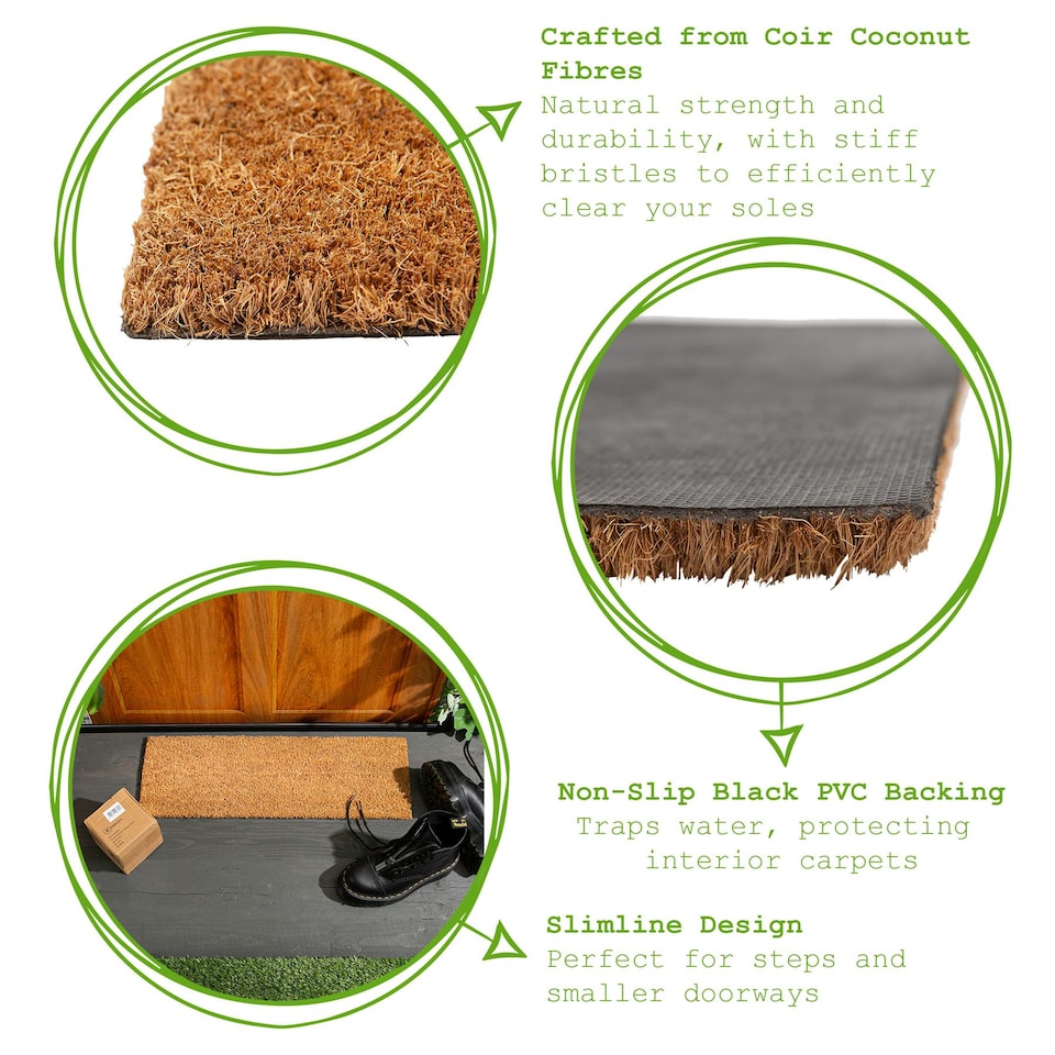 image 1 of Nicola Spring Coir Step Mat - 60 x 20cm - Classic