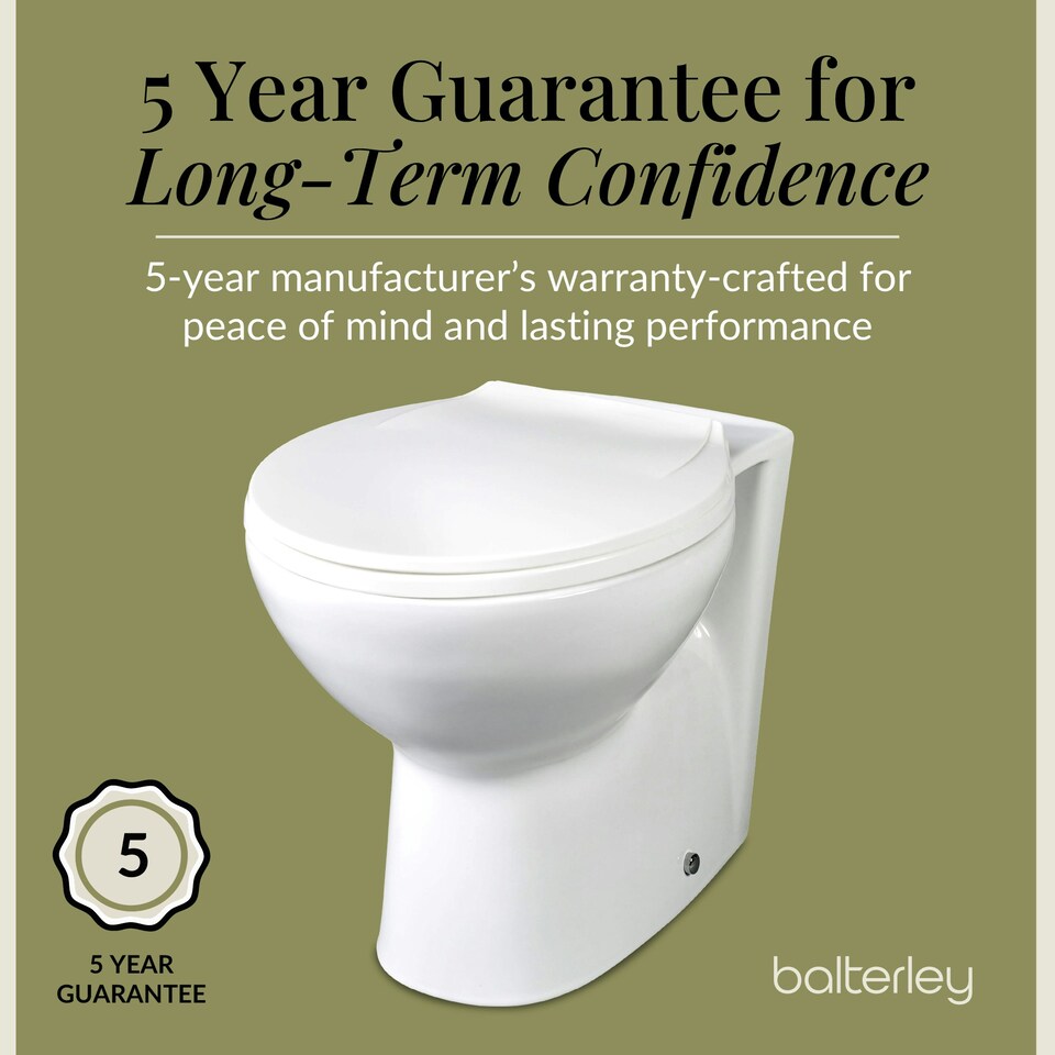 image 1 of Contemporary Bathroom Back to Wall Toilet Pan , 410mm x 355mm, White