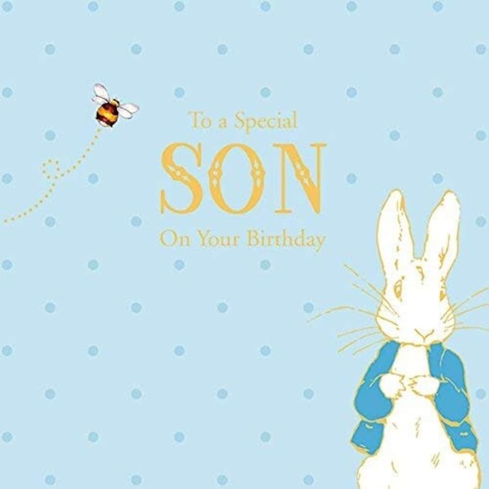 Peter Rabbit Special Son Birthday Card