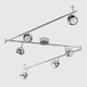 image 1 of ValueLights Retro Spotlight Polished Silver Spotlight and GU10 Spotlight LED 5W Warm White 3000K Bulb Chrome