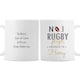 image 1 of Personalised No.1 Rugby Player Mug White