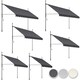 image 8 of Awning with hand crank - pressure fitted , height adjustable | Grey | light grey | 400 x 180 cm | 1