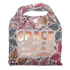 History & Heraldry Personalised Sparkle Reusable Foldable Shopper Bag - Grace | Multi