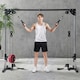 image 2 of SPORTNOW Cable Crossover Machine for Full Body Strength Training