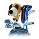 image 2 of Longridge Hugger Dog Golf Club Head Cover - Brown - One Size