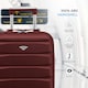 image 4 of Flight Knight Cabin Suitcase 55x35x20cm, Lightweight Carry On Bag - Over 100 Airlines- Ryanair, EasyJet, British Airways - Hand Luggage, ABS Hard Shell TSA Lock Red | Burgundy | Cabin Bag