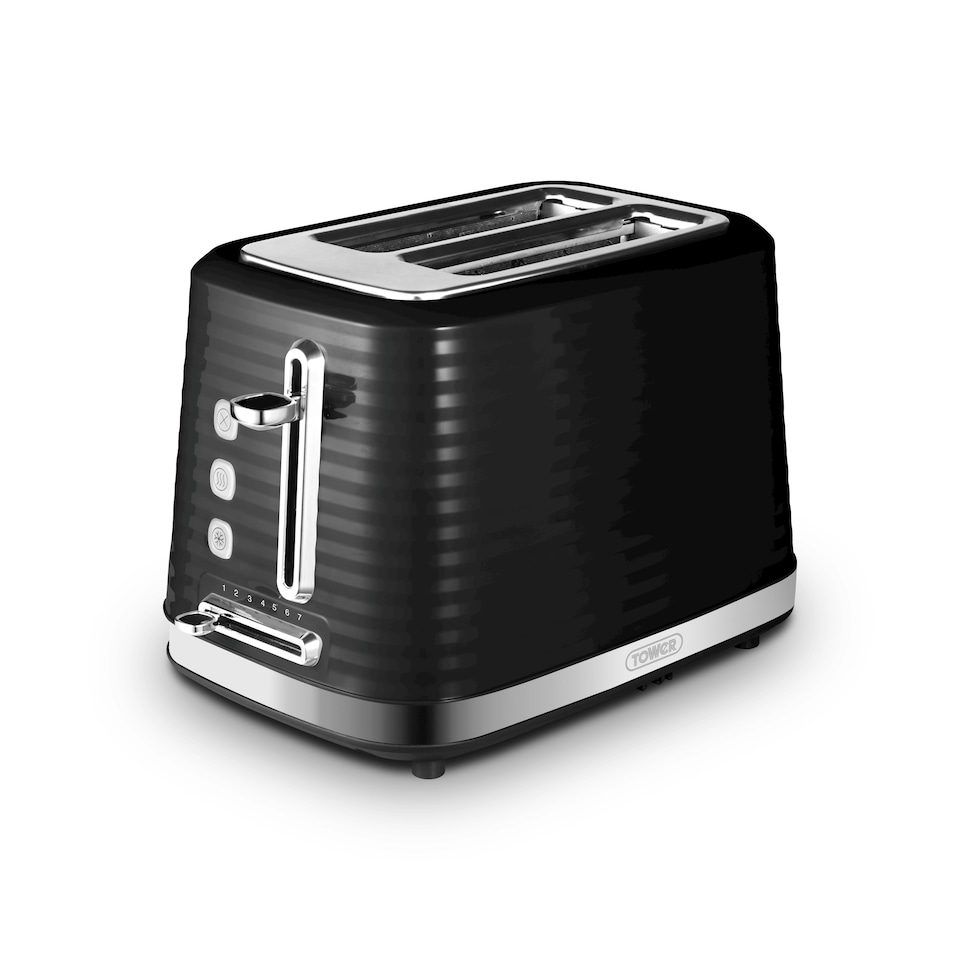 image 1 of Tower T20083BLK Saturn 2 Slice Toaster Black