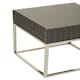 image 2 of Interiors by Premier Grey Hi Gloss Finish Square End Table Grey