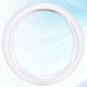 image 10 of SPARES2GO Vent Outlet Hose Connector Coupler Threaded Air Con Cooker Hood Hydroponics Duct Pipe Extension Ring (5" / 5.9") White