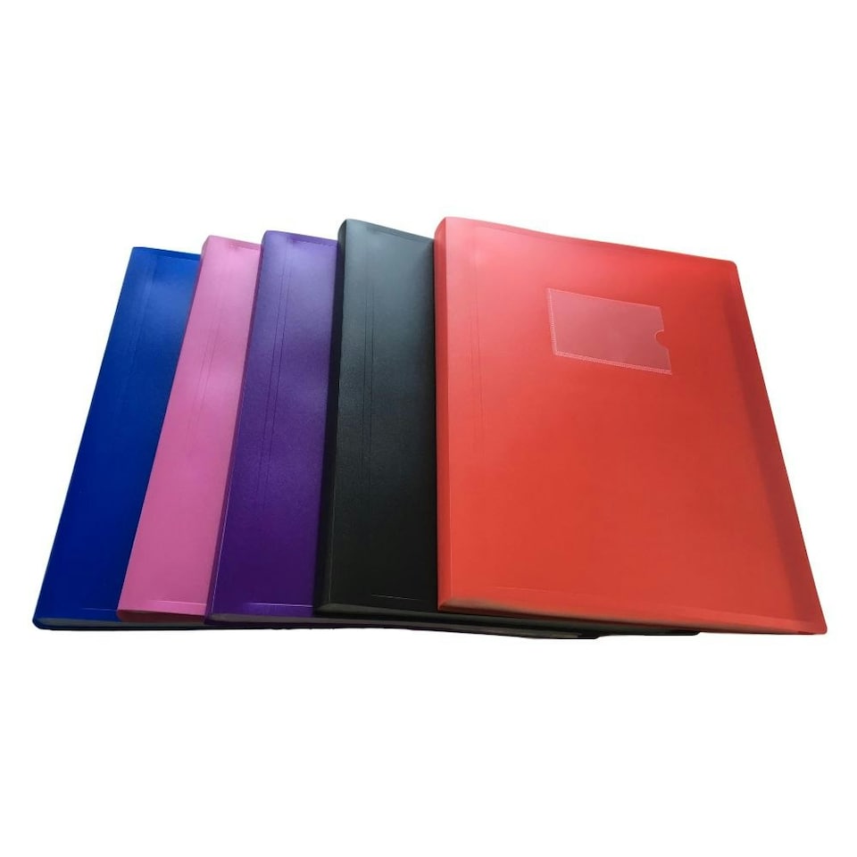 image 1 of A4 Red Flexible Cover 40 Pocket Display Book