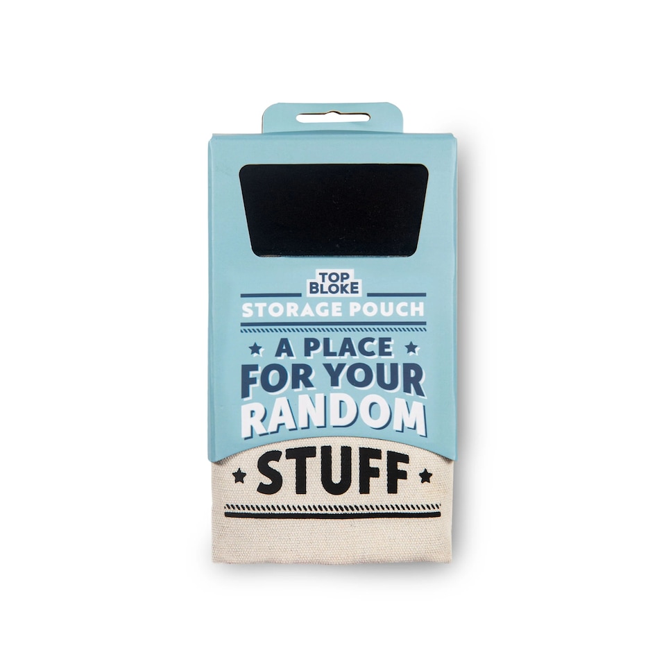 image 1 of Pre-personalised Top Bloke Storage Pouch Gift For Tools Bits and Pieces - Choose From Over 60 Names and Titles - Random Stuff | Grey