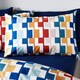 image 3 of Catherine Lansfield Bryson Geo Reversible Duvet Cover Set Brights Blue | Brights | Double