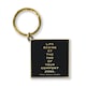 image 1 of Quotable Inspirational Quote Keychain Comfort Zone