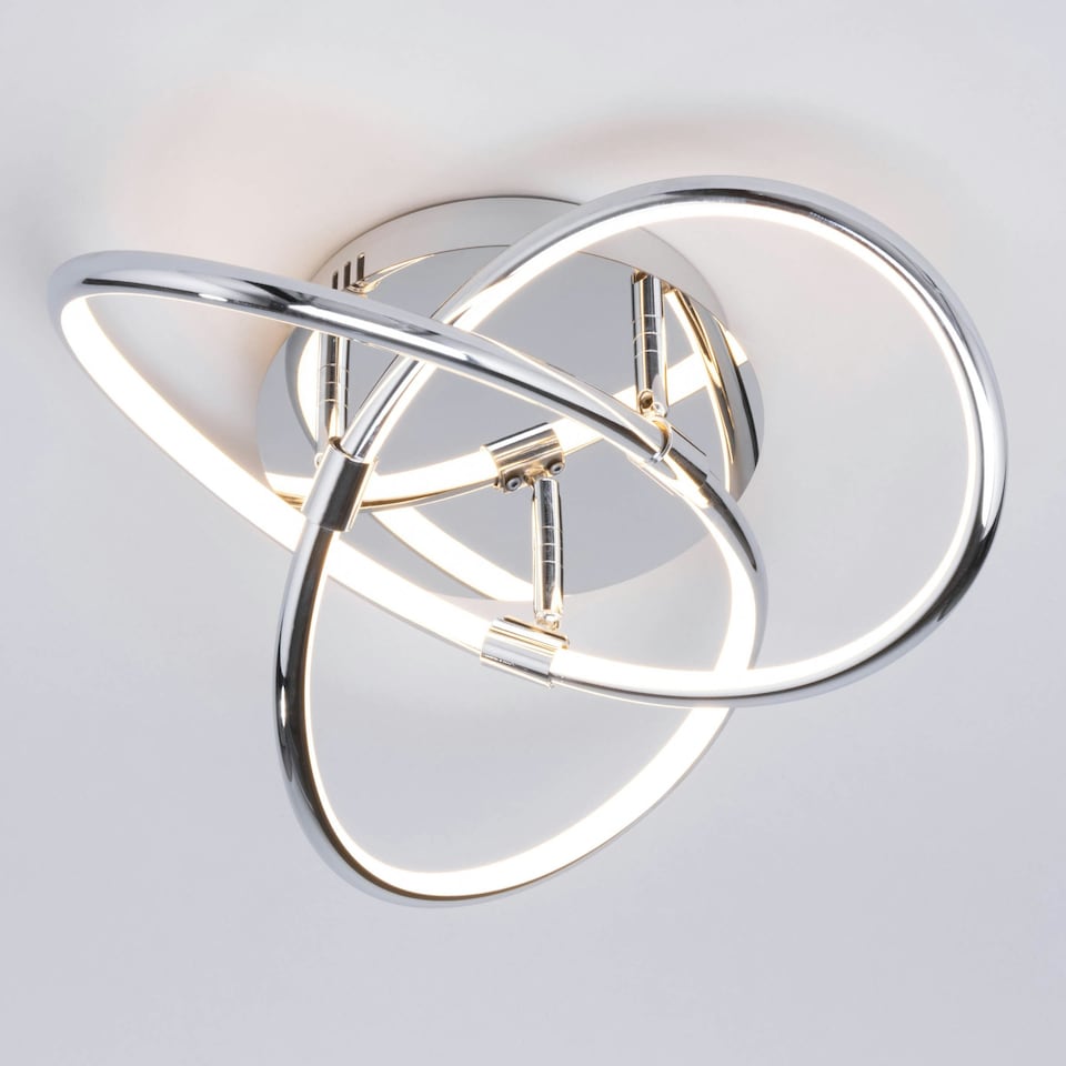 image 1 of BHS Eero LED Ceiling Light | Silver | Chrome | 1