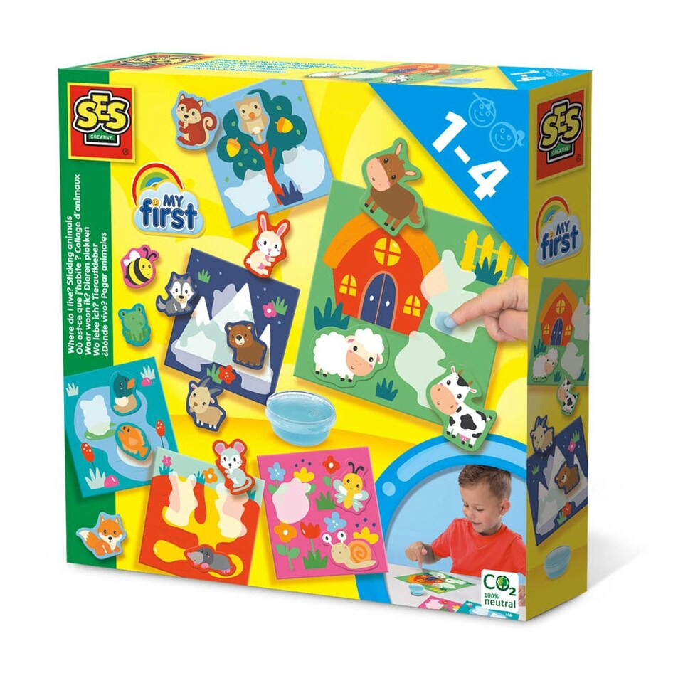 image 1 of SES CREATIVE My First Where Do I Live? Sticking Animals