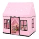 image 1 of COSTWAY Kids Play Tent Indoor Kids Playhouse with Star Lights Pink