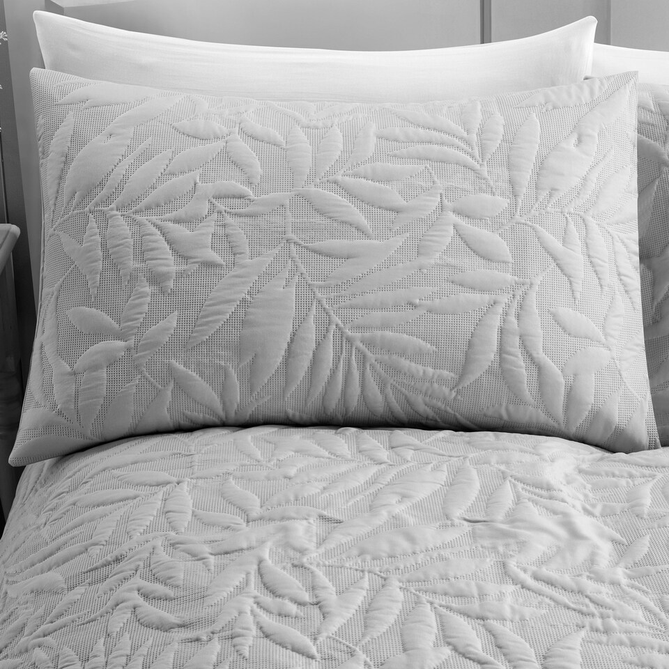 image 1 of Serene Luana Duvet Cover Set Silver