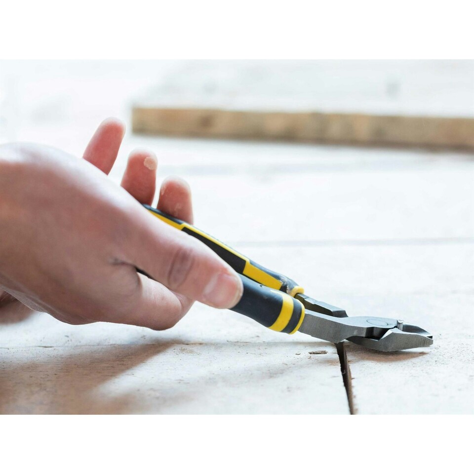 image 1 of Stanley Hand Tools Fatmax Angled Diagonal Cutting Pliers - Multi Colour - 160mm (6.1/4in)